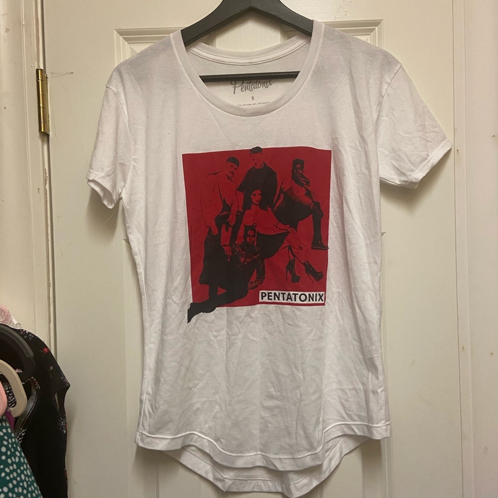 NWOT White and red Pentatonix T-Shirt